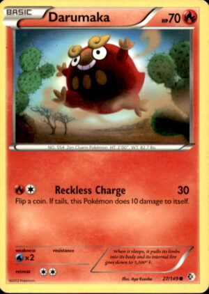 Pokemon Boundaries Crossed Darumaka 27/149 COMMON MP
