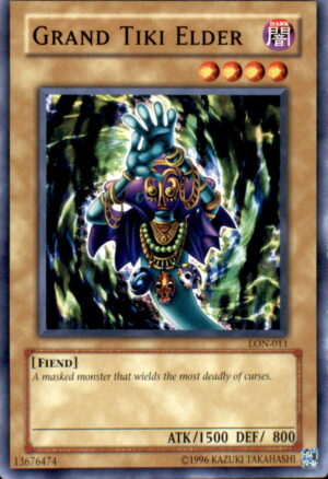 Yu-Gi-Oh Labyrinth of Nightmare Grand Tiki Elder LON-011 UNLIMITED COMMON LP