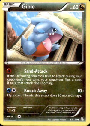 Pokemon Dragons Exalted Gible 87/124 COMMON LP