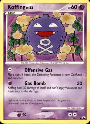 Pokemon Rising Rivals Koffing 68/111 COMMON LP