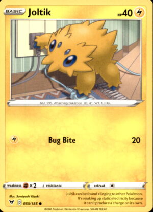 Pokemon Vivid Voltage Joltik 055/185 COMMON LP
