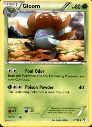 Pokemon Boundaries Crossed Gloom 2/149 UNCOMMON LP