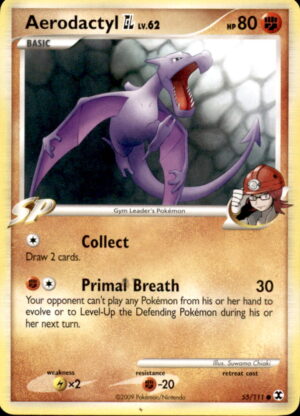 Pokemon Rising Rivals Aerodactyl GL 55/111 COMMON LP