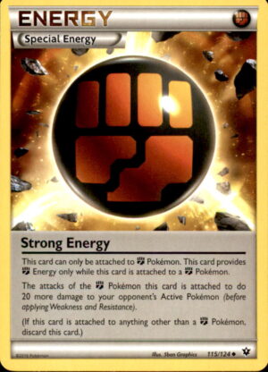 Pokemon Fates Collide Strong Energy 115/124 UNCOMMON LP