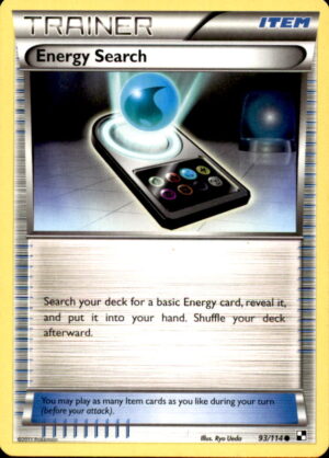 Pokemon Black & White Energy Search 93/114 COMMON MP