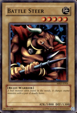 Yu-Gi-Oh Metal Raiders Battle Steer MRD-064 UNLIMITED COMMON HP