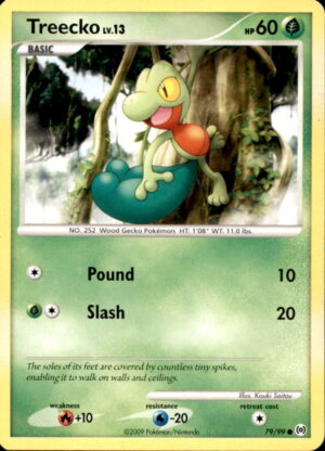 Pokemon Arceus Treecko 79/99 COMMON LP