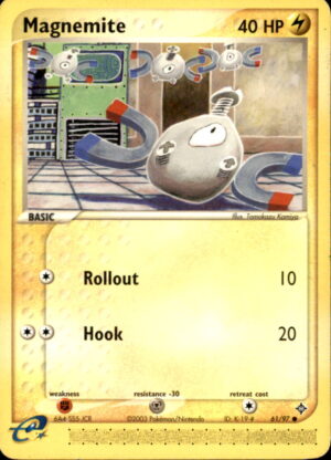Pokemon Dragon Magnemite 61/97 COMMON LP