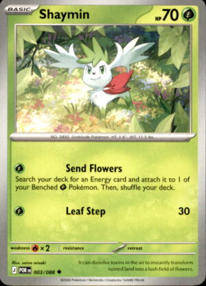Pokemon Perfect Order Shaymin 003/088 UNCOMMON NM