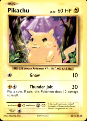 Pokemon Evolutions Pikachu 35/108 COMMON LP