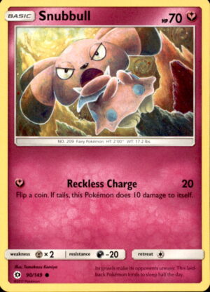 Pokemon SM Base Set Snubbull 90/149 COMMON LP
