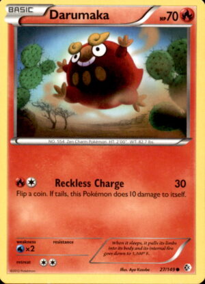 Pokemon Boundaries Crossed Darumaka 27/149 COMMON LP