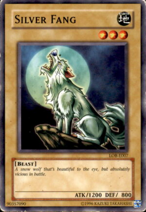 Yu-Gi-Oh The Legend of Blue Eyes White Dragon Silver Fang LOB-E010 UNLIMITED HP
