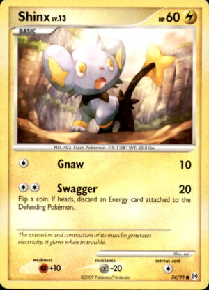 Pokemon Arceus Shinx 74/99 COMMON MP