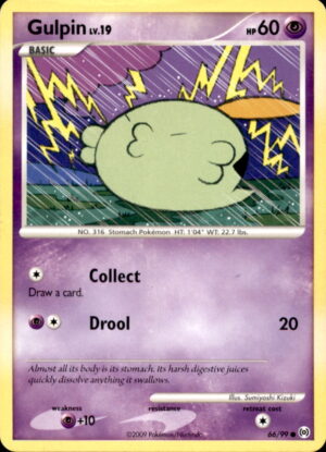 Pokemon Arceus Gulpin 66/99 COMMON MP