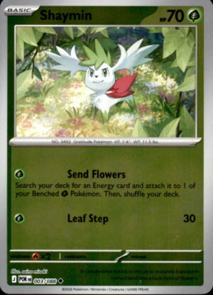 Pokemon Perfect Order Shaymin 003/088 REVERSE HOLO UNCOMMON NM