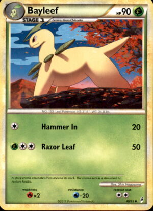 Pokemon Call of Legends Bayleef 40/95 UNCOMMON LP