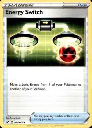 Pokemon Sword & Shield Energy Switch 162/202 UNCOMMON NM