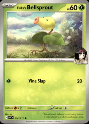 Pokemon Ascended Heroes Erika's Bellsprout 004/217 COMMON NM