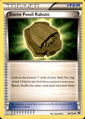 Pokemon Fates Collide Dome Fossil Kabuto 96/124 UNCOMMON LP