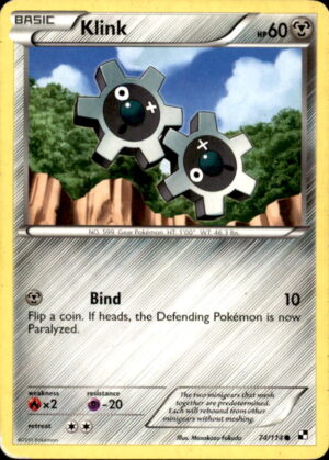 Pokemon Black & White Klink 74/114 COMMON LP