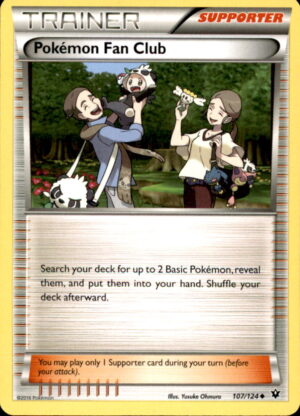 Pokemon Fates Collide Pokemon Fan Club 107/124 UNCOMMON LP