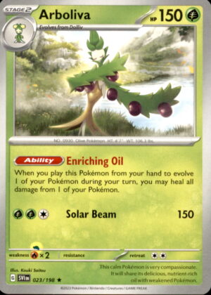 Pokemon Scarlet & Violet Arboliva 023/198 HOLO RARE LP