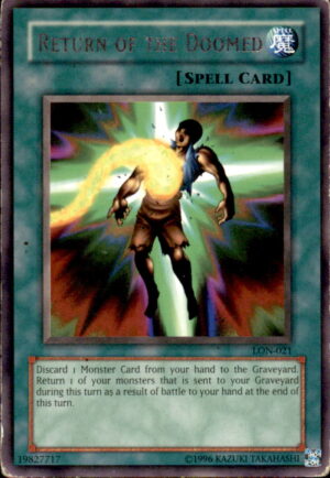 Yu-Gi-Oh Labyrinth of Nightmare Return of the Doomed LON-021 UNLIMITED RARE HP