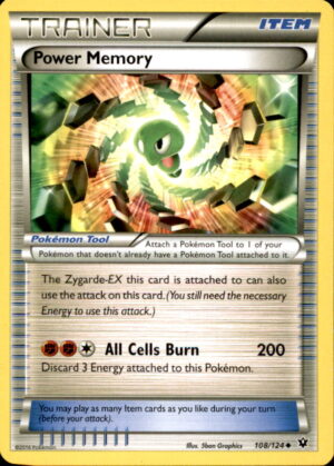 Pokemon Fates Collide Power Memory 108/124 UNCOMMON LP