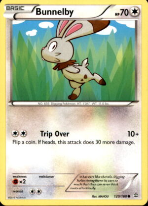 Pokemon Primal Clash Bunnelby 120/160 COMMON LP