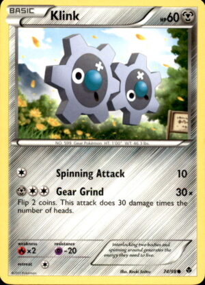 Pokemon Emerging Powers Klink 74/98 COMMON LP