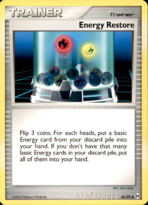 Pokemon Arceus Energy Restore 86/99 UNCOMMON LP