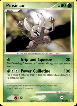Pokemon Secret Wonders Pinsir 59/132 UNCOMMON LP
