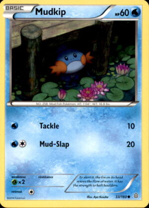 Pokemon Primal Clash Mudkip 33/160 COMMON LP