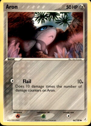 Pokemon Crystal Guardians Aron 44/100 COMMON LP