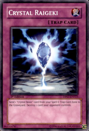 Yu-Gi-Oh Duelist Pack 7: Crystal Raigeki DP07-EN023 1ST EDITION MP