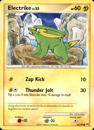 Pokemon Arceus Electrike 62/99 COMMON MP