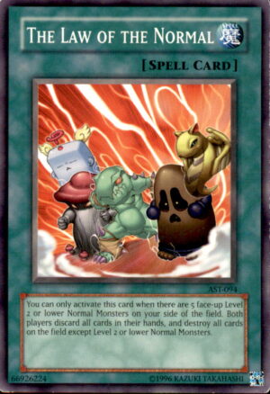 Yu-Gi-Oh Ancient Sanctuary The Law of the Normal AST-094 UNLIMITED COMMON MP