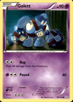 Pokemon Dragons Exalted Golett 58/124 COMMON LP