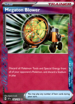 Pokemon Surging Sparks Megaton Blower 182/191 HOLO ACE SPEC RARE NM