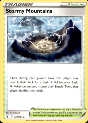 Pokemon Evolving Skies Stormy Mountains 161/203 UNCOMMON NM