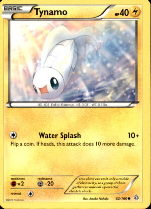 Pokemon Primal Clash Tynamo 62/160 COMMON LP
