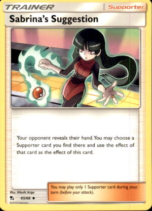 Pokemon Hidden Fates Sabrina's Suggestion 65/68 UNCOMMON NM