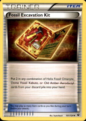 Pokemon Fates Collide Fossil Excavation Kit 101/124 UNCOMMON LP