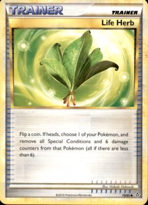Pokemon HGSS Unleashed Life Herb 79/95 UNCOMMON LP