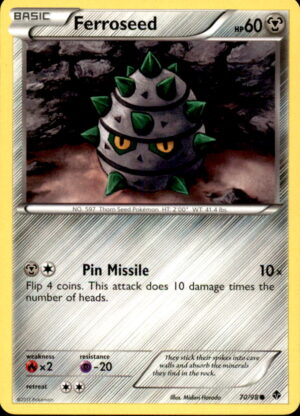 Pokemon Emerging Powers Ferroseed 70/98 COMMON LP