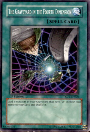 Yu-Gi-Oh Structure 1: The Graveyard in the Fourth Dimension SD1-EN020 1ST MP