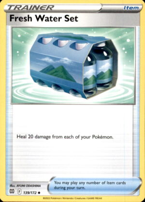 Pokemon Brilliant Stars Fresh Water Set 139/172 UNCOMMON NM