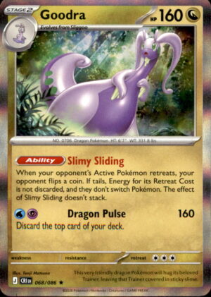 Pokemon Chaos Rising Goodra 068/086 HOLO RARE NM