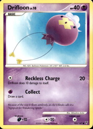 Pokemon Supreme Victors Drifloon 103/147 COMMON LP